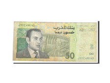 Banconote, Marocco, 50 Dirhams, 2002, KM:69a, Undated, MB