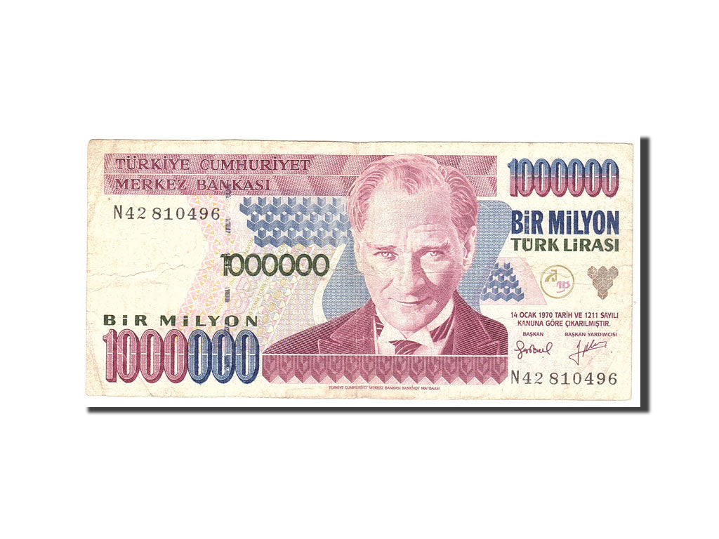 Turkey 1,000,000 Lira 2002 KM:213 VF(20-25) N42810496