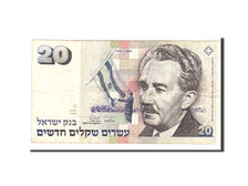 Israele, 20 New Sheqalim, 1993, KM:54c, Undated, MB