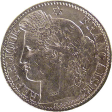 FRANCE, Cérès, 50 Centimes, 1871, Bordeaux, KM #834.2, EF(40-45), Silver, Gadour