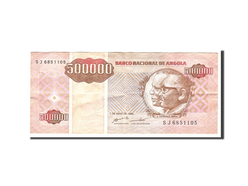 Angola, 500,000 Kwanzas Reajustados, 1995, 1995-05-01, KM:140, EF(40-45), SJ6...