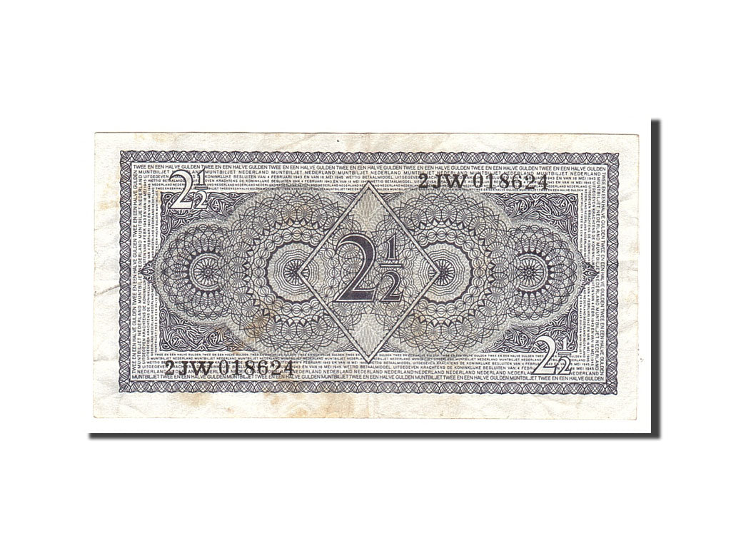 Banknote, Netherlands, 2 1/2 Gulden, 1949, 1949-08-08, KM:73, EF(40-45)