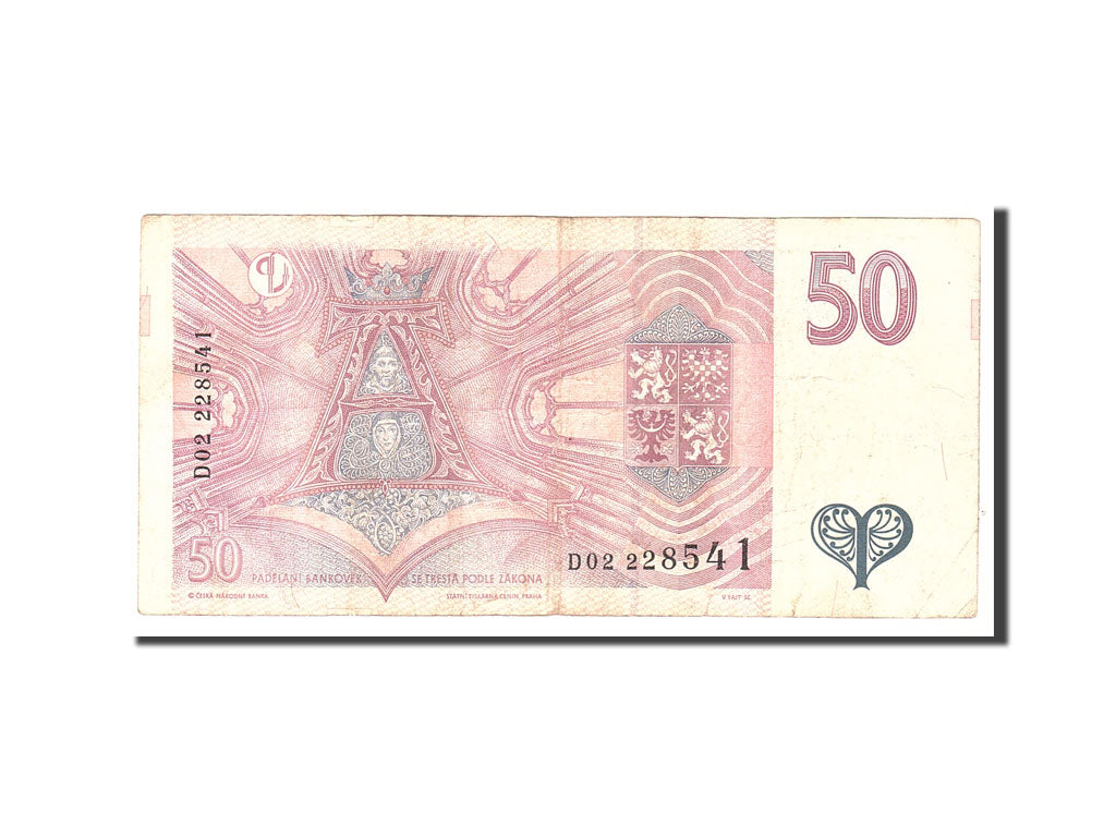 Czech Republic, 50 Korun, 1997, 1997, KM:17, VF(20-25), D02228541