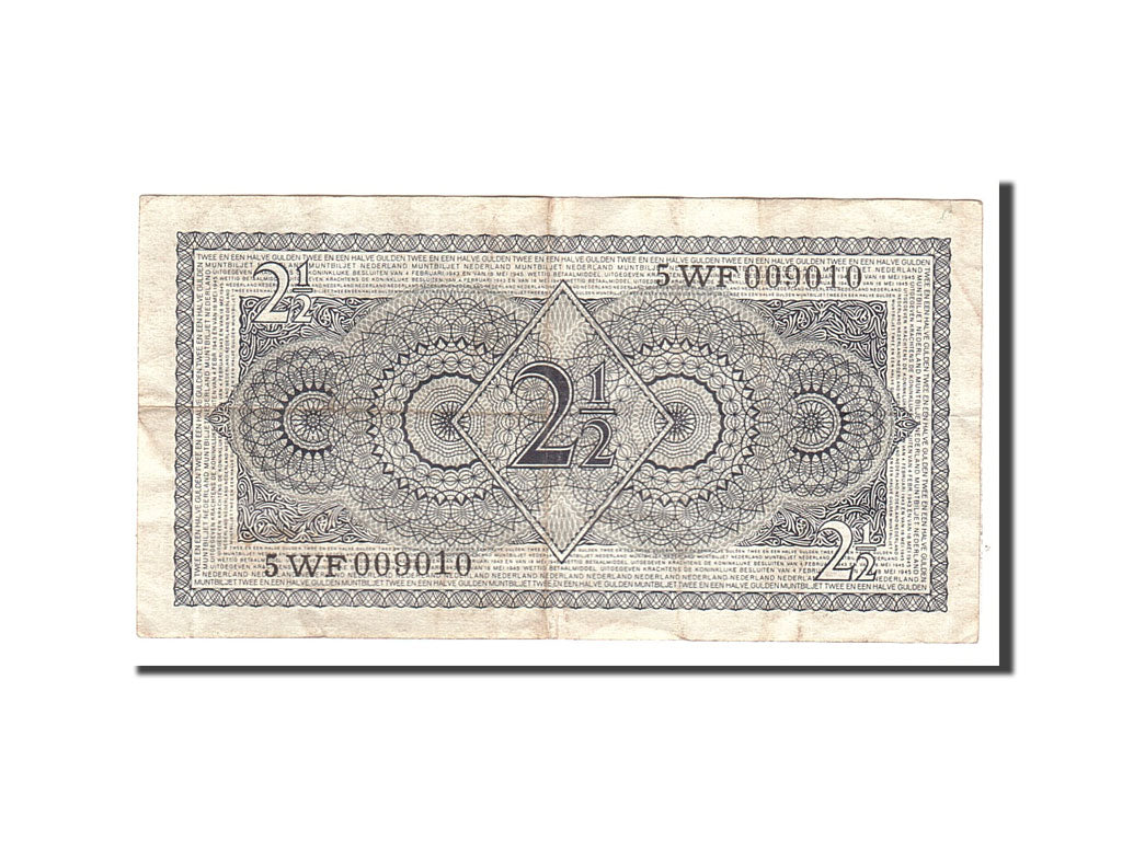 Banknote, Netherlands, 2 1/2 Gulden, 1949, 1949-08-08, KM:73, EF(40-45)