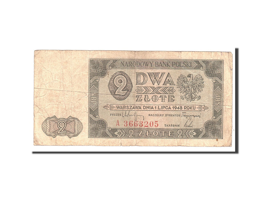 Polonia, 2 Zlote, 1948, KM:134, 1948-07-01, MB