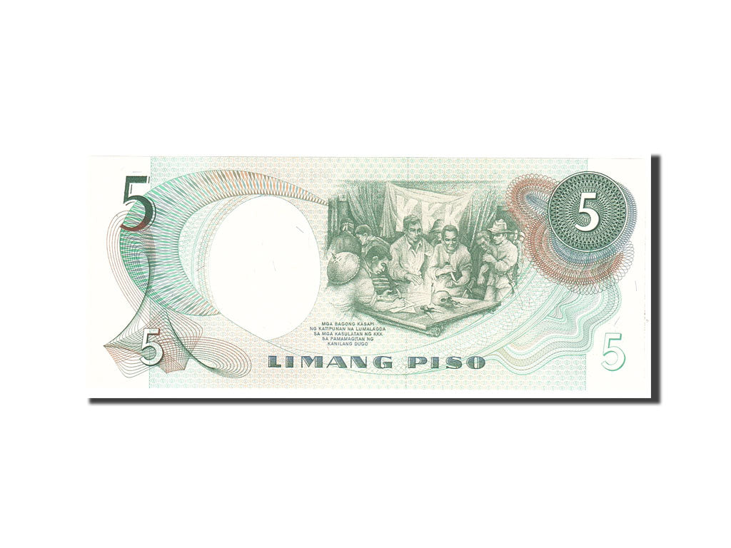 Banknote, Philippines, 5 Piso, 1969, Undated, KM:143a, UNC(65-70)