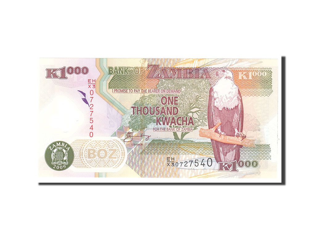 Zambia, 1000 Kwacha, 2009, Undated, KM:44g, UNC(65-70)