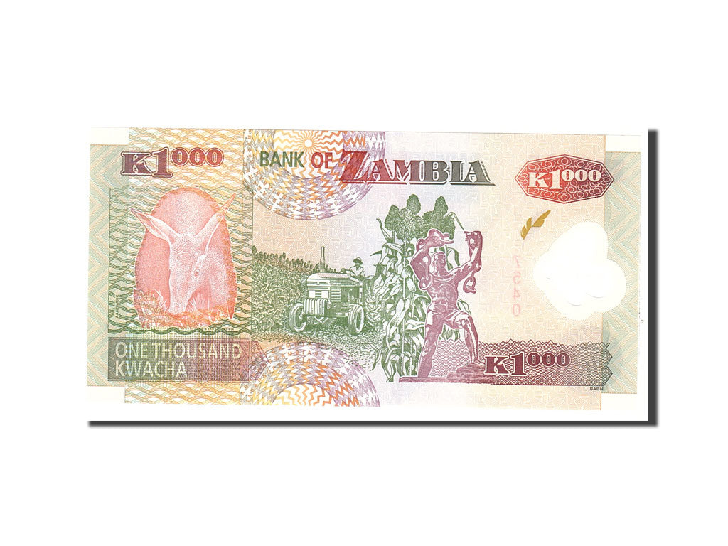 Zambia, 1000 Kwacha, 2009, Undated, KM:44g, UNC(65-70)