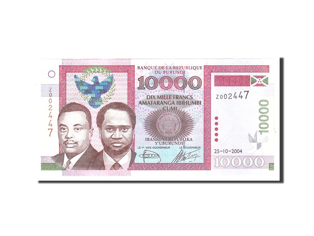 Burundi, 10,000 Francs, 2004, Undated, KM:43a, UNC(64)
