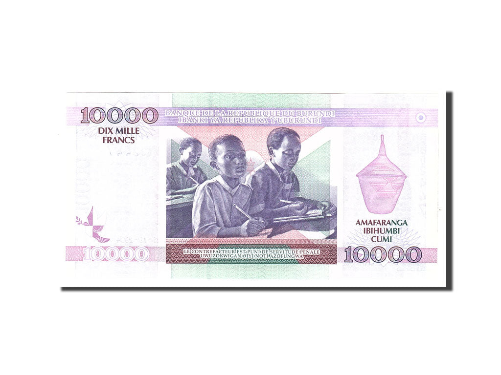 Burundi, 10,000 Francs, 2004, Undated, KM:43a, UNC(64)