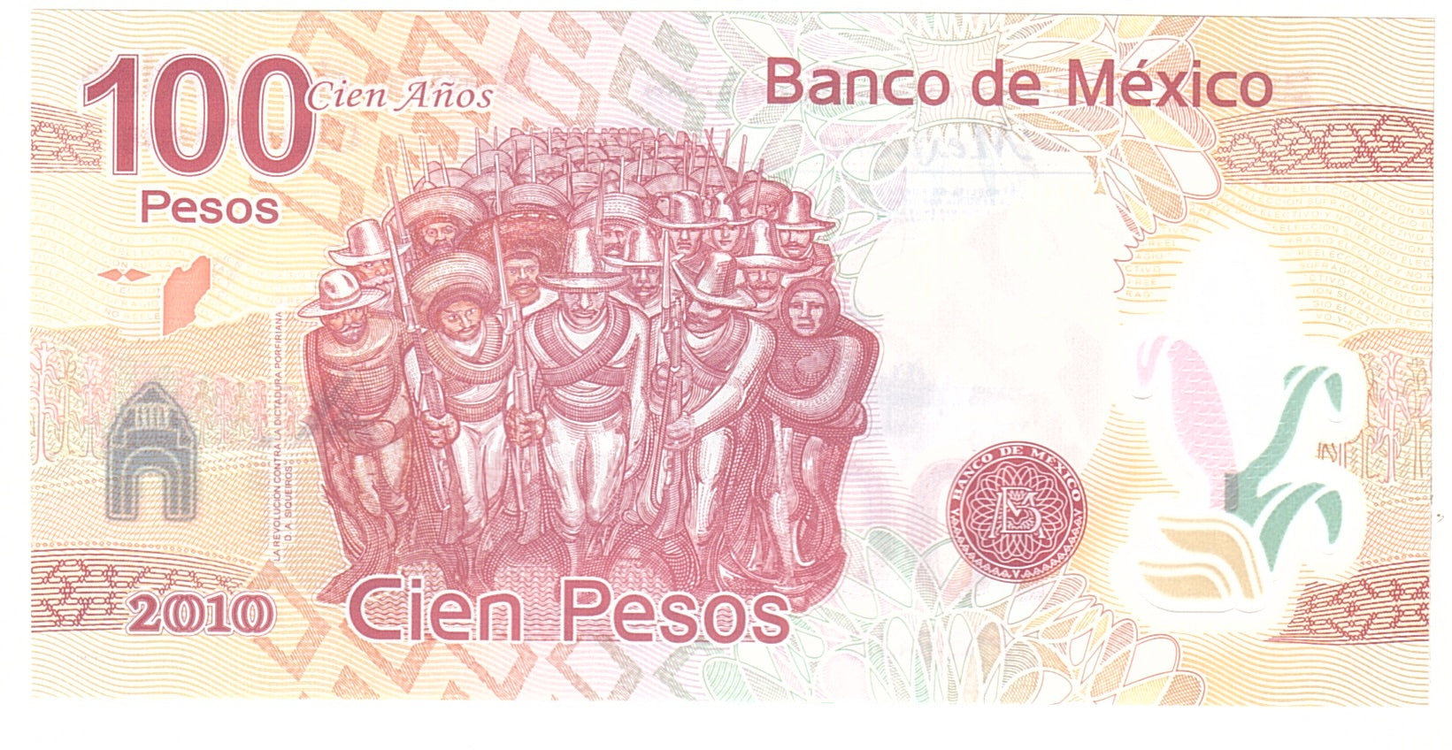 Mexico, 100 Pesos, 2010, Undated, KM:128a, UNC(65-70)