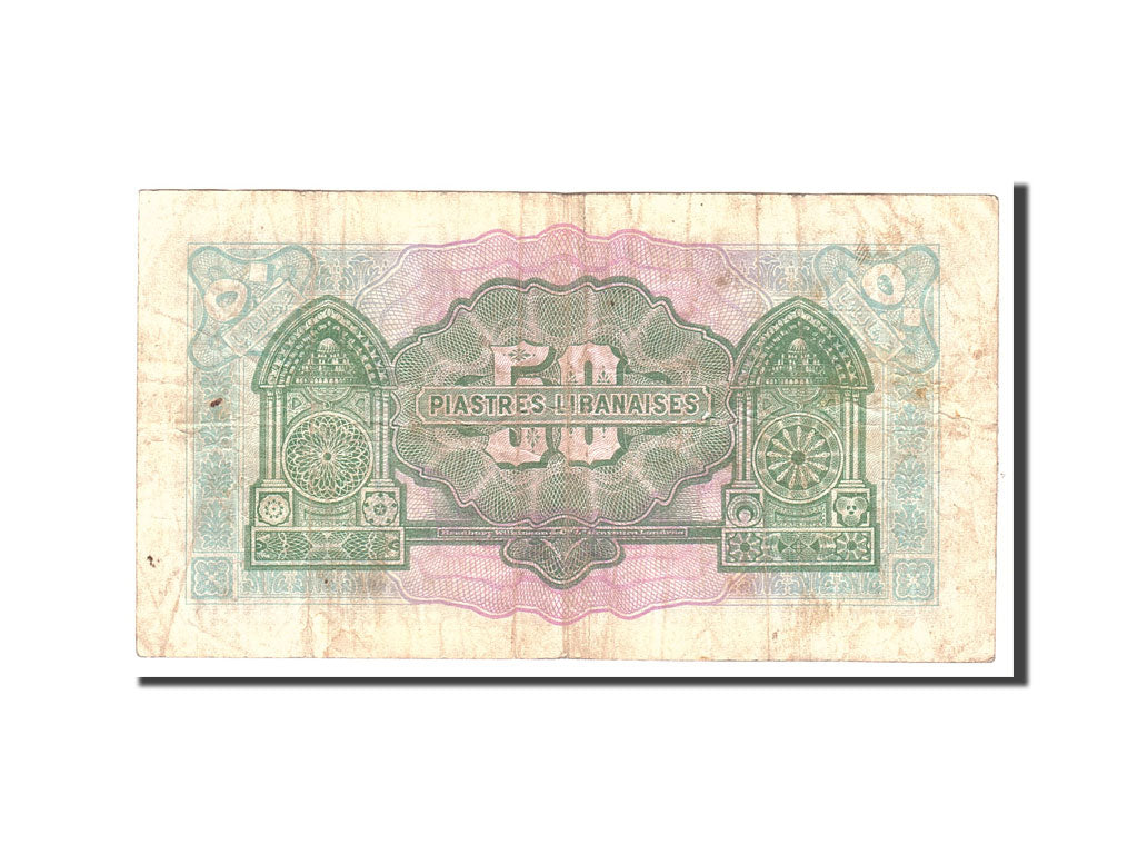 Lebanon, 50 Piastres, 1942, KM:37, Undated, UNC(65-70)