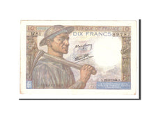 Banknote, France, 10 Francs, 1944, 1944-06-22, AU(50-53), Fayette:8.12, KM:99e