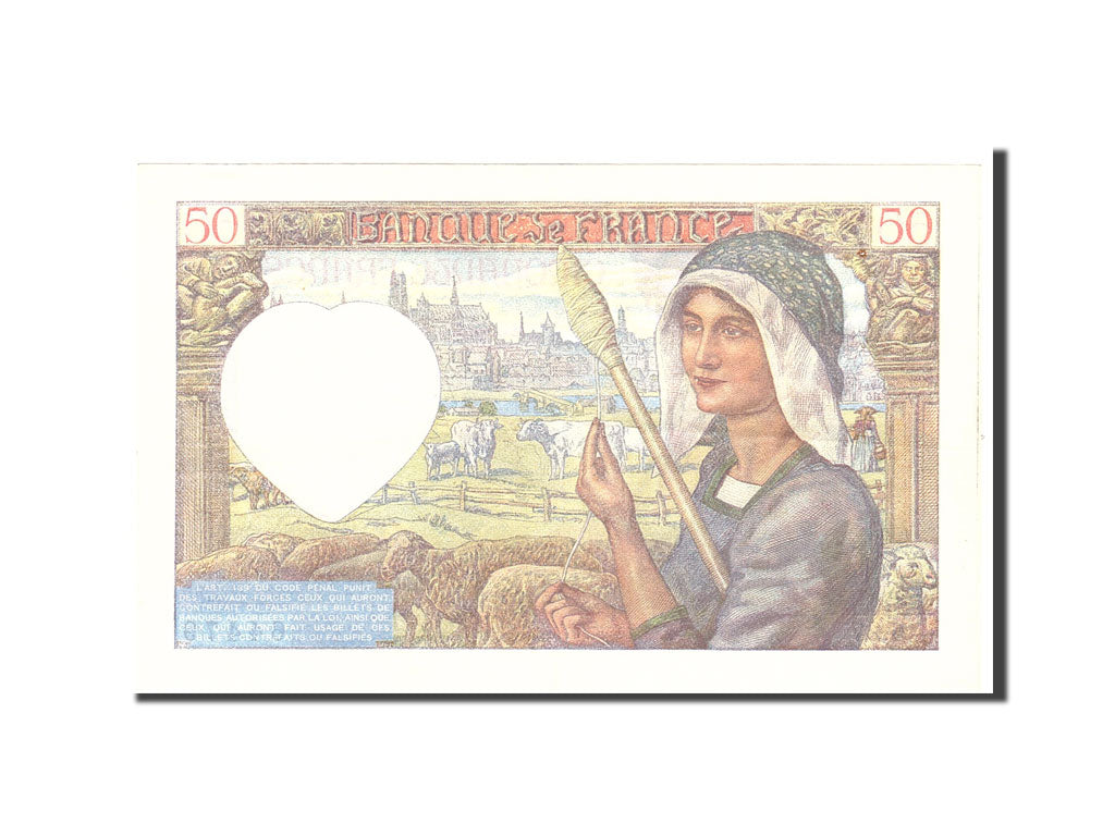 Geldschein, Frankreich, 50 Francs, 1940, 1940-12-05, SS+, Fayette:19.4, KM:93