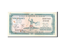 Burundi, 20 Francs, 1965, 1965-02-25, KM:10, AU(50-53)