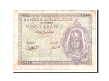 Algeria, 20 Francs, 1944, KM:92a, 1944-05-05, VF(20-25)