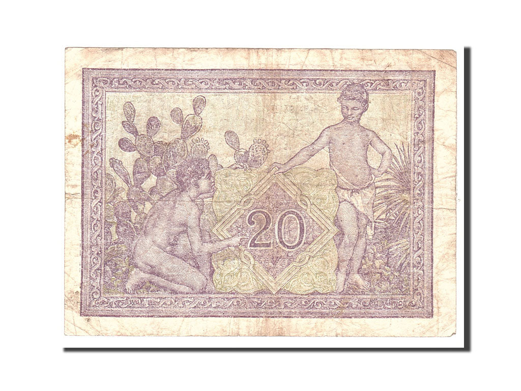 Algeria, 20 Francs, 1944, KM:92a, 1944-05-05, VF(20-25)
