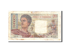 Tahiti, 20 Francs, 1951, Undated, KM:21c, VF(20-25)