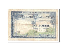 Banknote, FRENCH INDO-CHINA, 1 Piastre = 1 Dong, 1954, Undated, KM:105