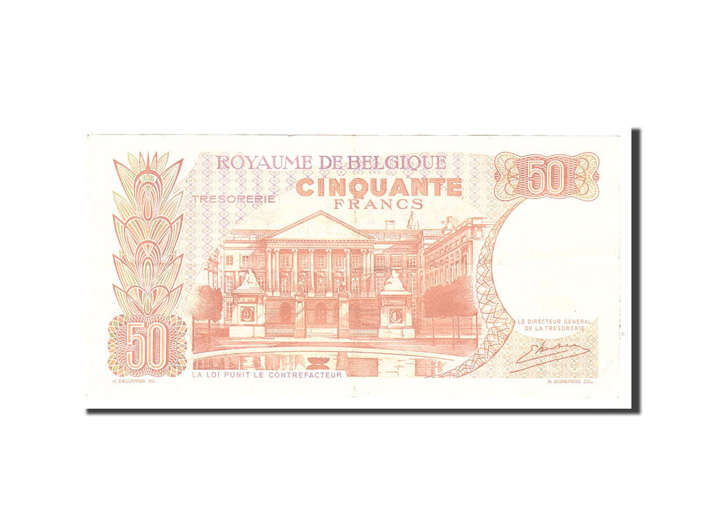 Belgium, 50 Francs, 1966, KM:139, Undated, AU(50-53)