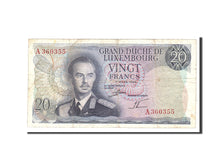 Luxembourg, 20 Francs, 1966, KM:54a, 1966-03-07, VF(20-25)
