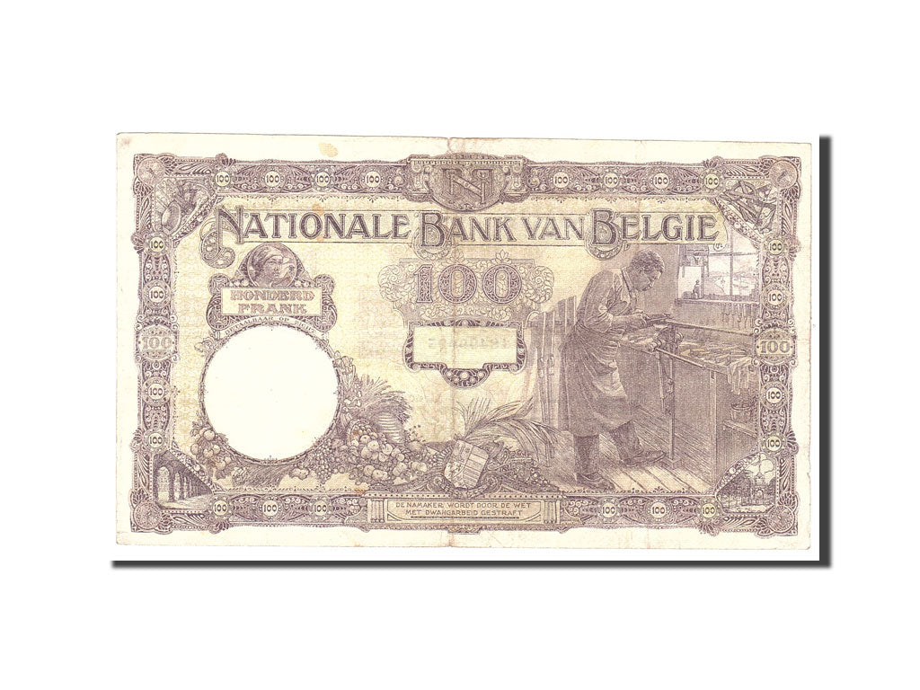 Belgium, 100 Francs, 1923, KM:95, 1923-07-28, VF(20-25)