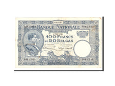Belgium, 100 Francs-20 Belgas, 1927, KM:102, 1927-10-04, EF(40-45)