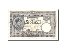 Belgio, 100 Francs-20 Belgas, 1928, KM:102, 1928-01-13, BB