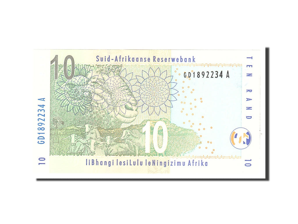 Banknote, South Africa, 10 Rand, 2005, Undated, KM:128a, UNC(65-70)