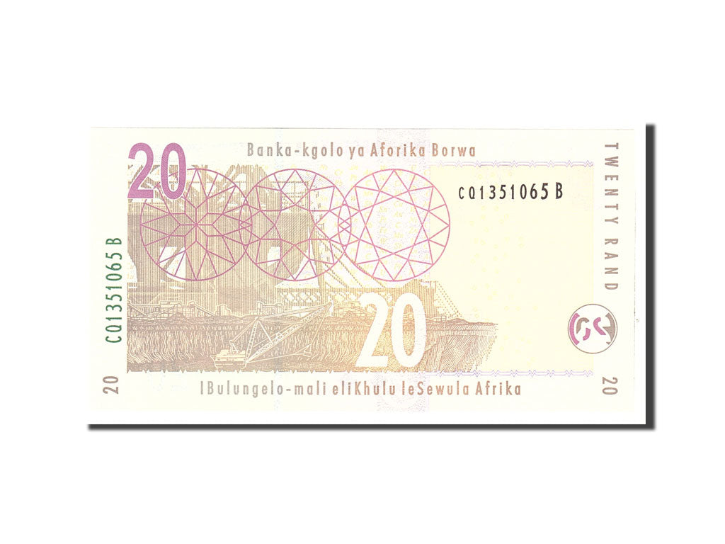 Banknote, South Africa, 20 Rand, 2005, Undated, KM:129b, UNC(65-70)