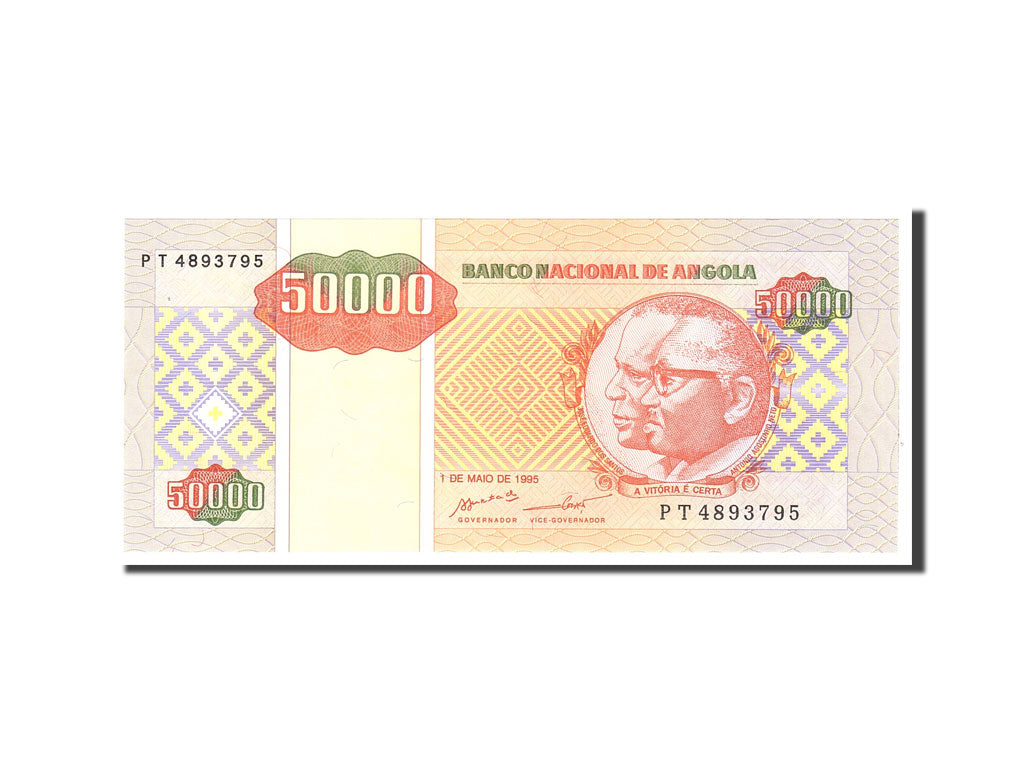 Billet, Angola, 50,000 Kwanzas Reajustados, 1995, 1995-05-01, KM:138, NEUF