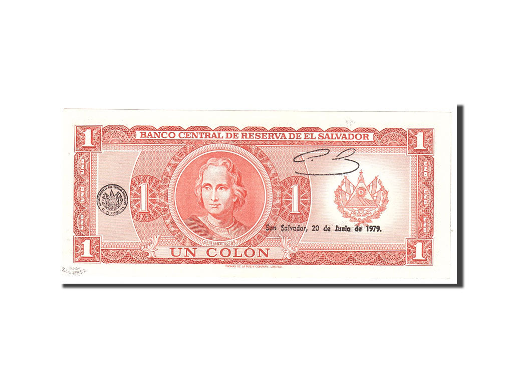 El Salvador, 1 Colon, 1979, KM:125b, 1979-05-03, UNC(63)