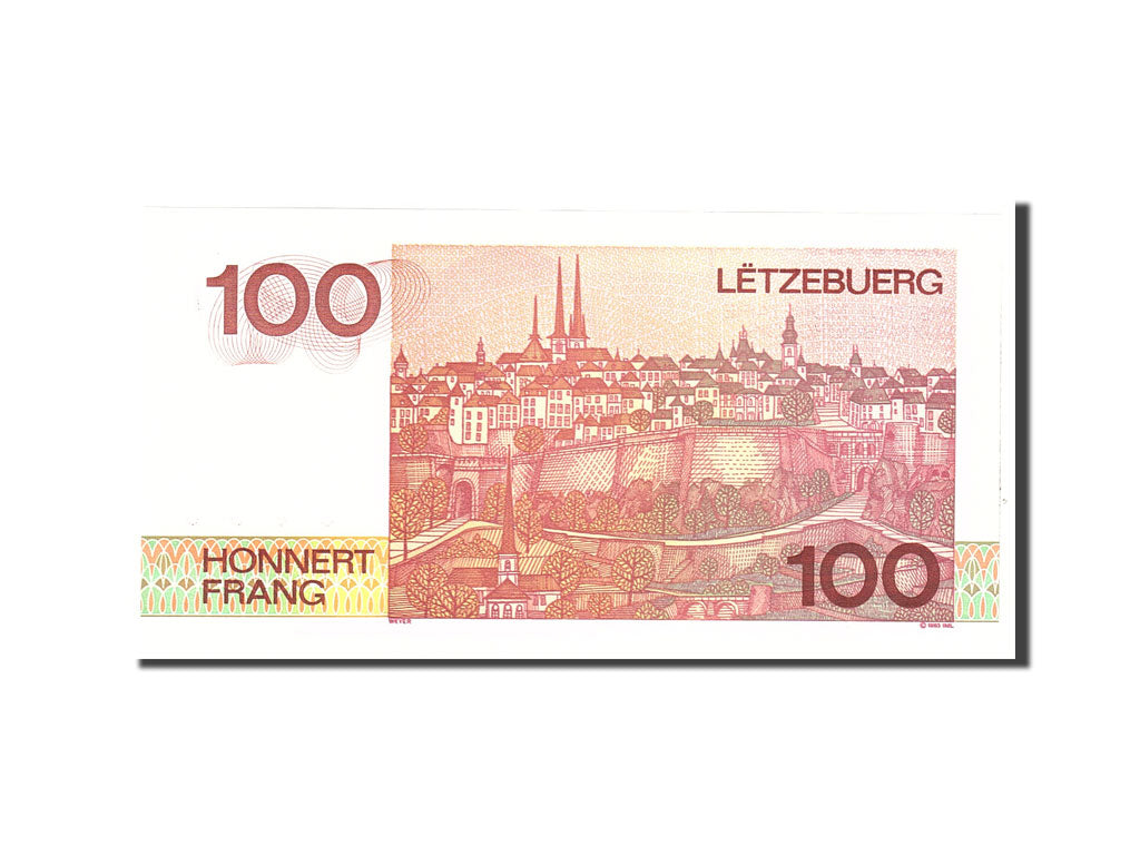 Luxembourg, 100 Francs, 1980, 1980-08-14, KM:57a, UNC(65-70)
