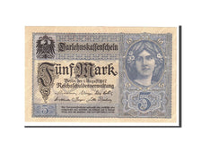 Germany, 5 Mark, 1918, KM:56b, 1917-08-01, UNC(65-70)