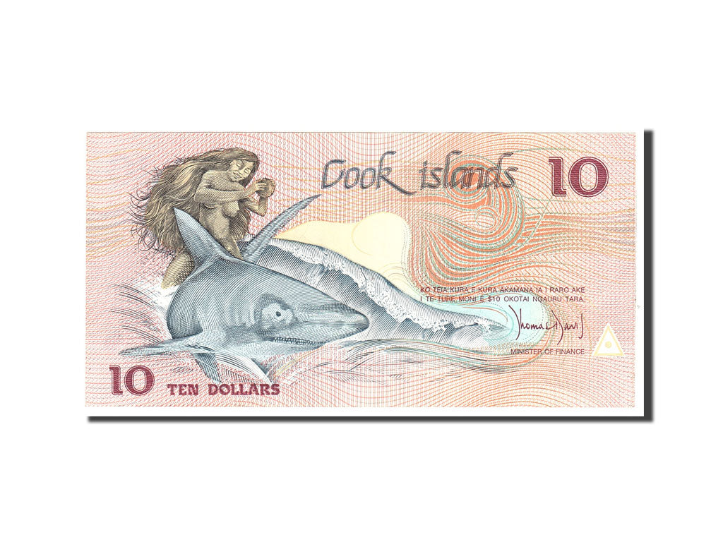 Banknote, Cook Islands, 10 Dollars, 1987, Undated, KM:4a, UNC(65-70)