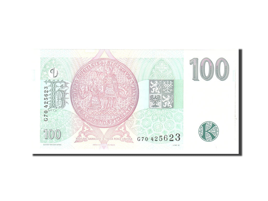 Banknote, Czech Republic, 100 Korun, 1997, 1997, KM:18, UNC(65-70)