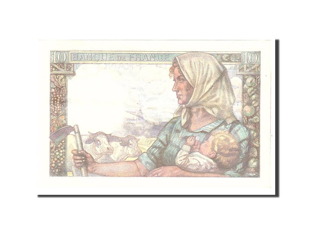 France, 10 Francs, 1947, KM:99e, 1947-01-09, AU(50-53), Fayette:8.17