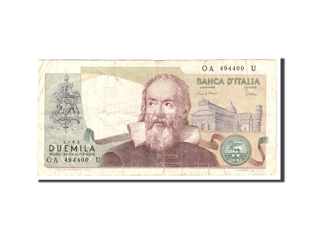 Banknote, Italy, 2000 Lire, 1983, 1983-10-24, KM:103c, VG(8-10)