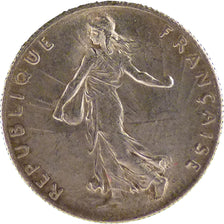 FRANCE, Semeuse, 50 Centimes, 1908, Paris, KM #854, MS(60-62), Silver, 18.1,...
