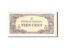 Netherlands Indies, 10 Cents, 1942, KM:121c, Undated, AU(55-58)