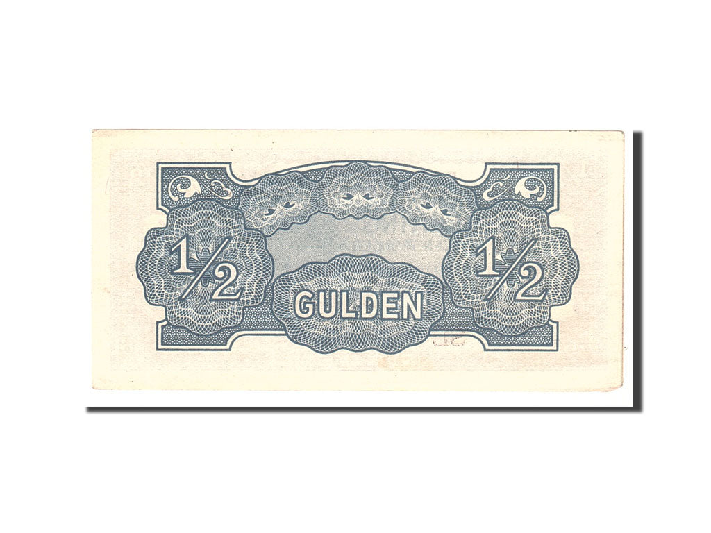 Banknote, Netherlands Indies, 1/2 Gulden, 1942, Undated, KM:122b, AU(55-58)