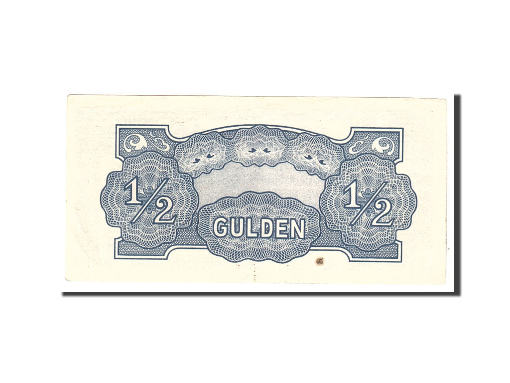 Netherlands Indies, 1/2 Gulden, 1942, KM:122b, Undated, AU(50-53)