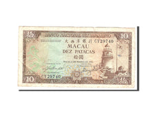 Macau, 10 Patacas, 1981, KM:59b, 1981-08-08, VF(20-25)