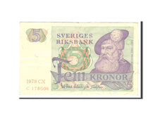 Billet, Suède, 5 Kronor, 1978, Undated, KM:51d, TTB