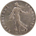 FRANCE, Semeuse, 50 Centimes, 1908, Paris, KM #854, AU(55-58), Silver, 18.1,...