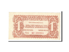 Czechoslovakia, 1 Koruna, 1944, KM:45a, Undated, AU(55-58)