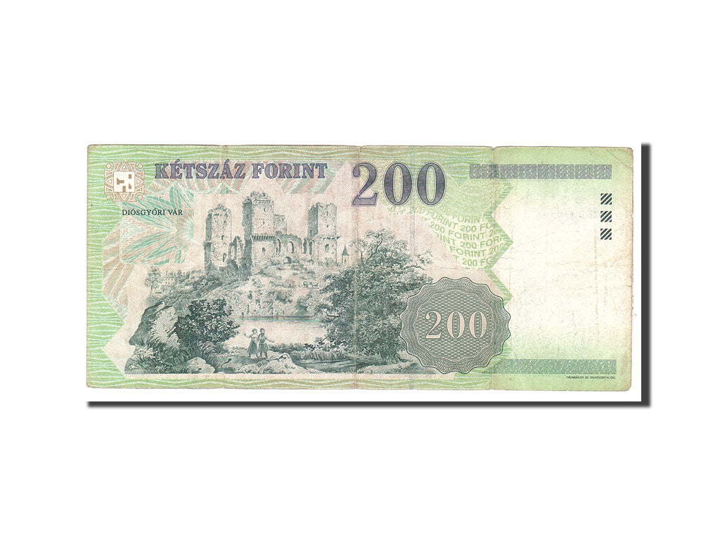 Banknote, Hungary, 200 Forint, 2003, Undated, KM:187c, VF(20-25)