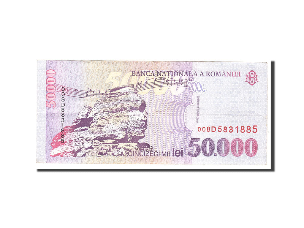 Rumänien, 50,000 Lei, 2000, Undated, KM:109Aa, EF(40-45)