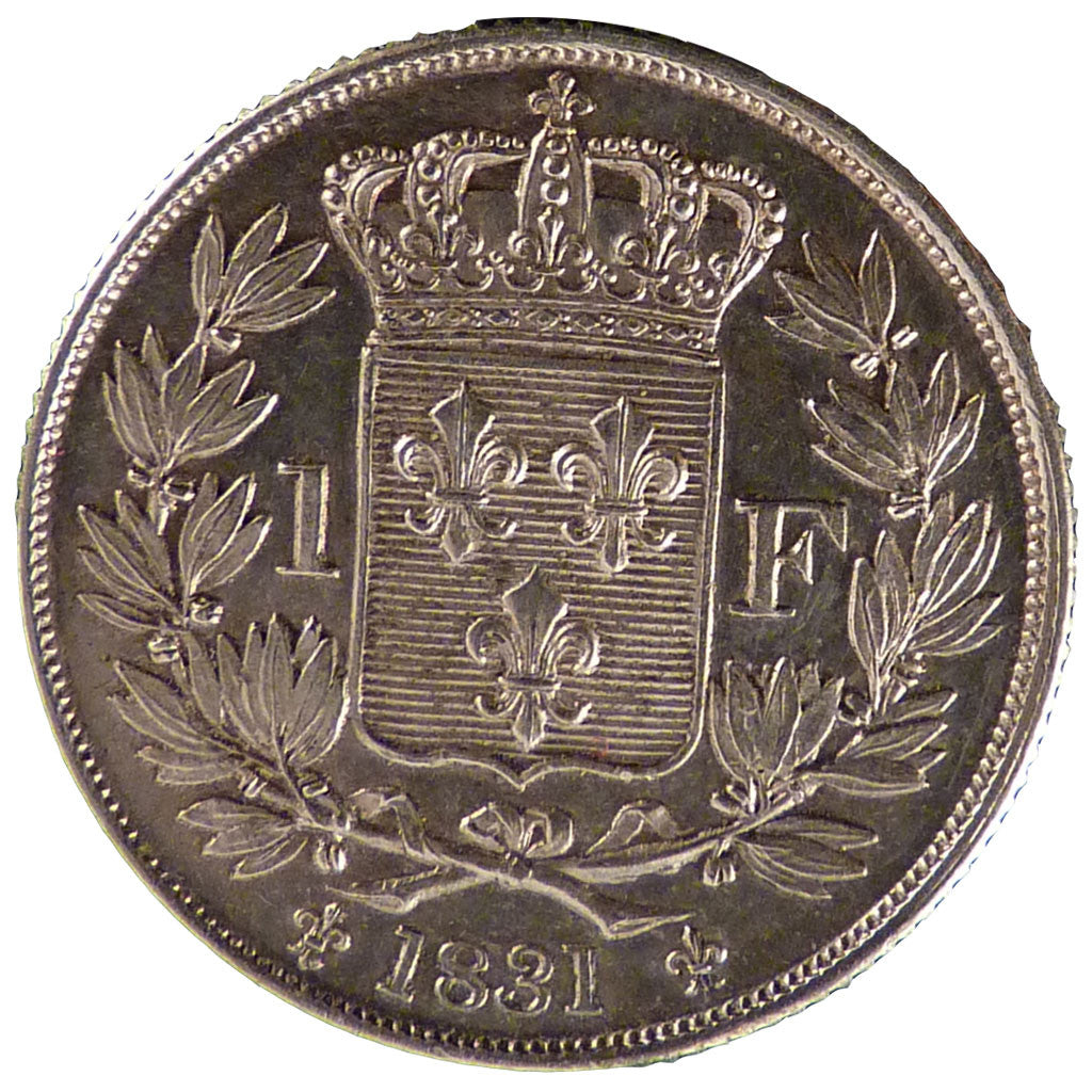 FRANCE, Franc, 1831, KM #28.1, MS(60-62), Silver, 23.3, Gadoury #451, 5.00