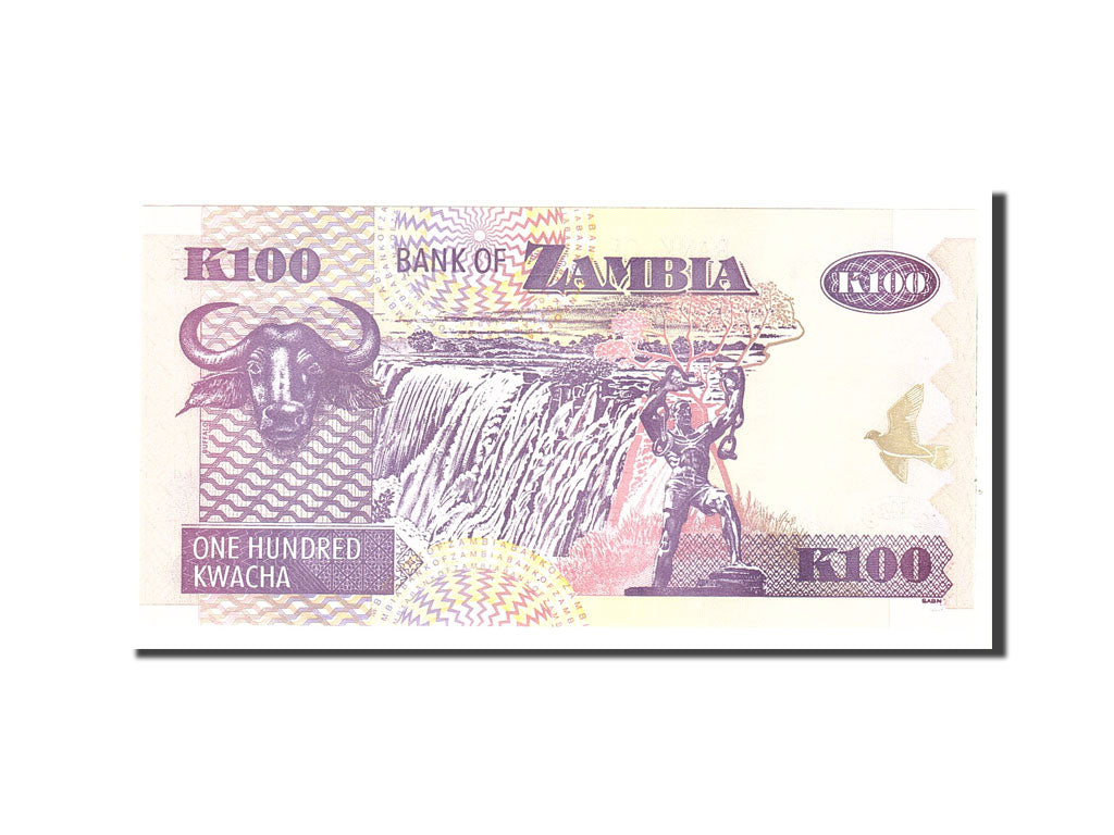 Banknote, Zambia, 100 Kwacha, 2003, Undated, KM:38d, UNC(65-70)